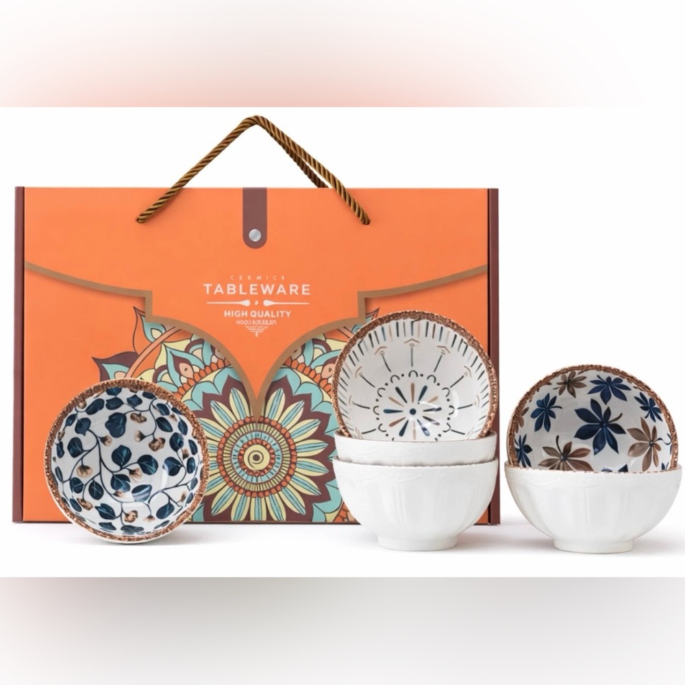 Maison Viore Paris Golden Fall Collection Six Bowl set